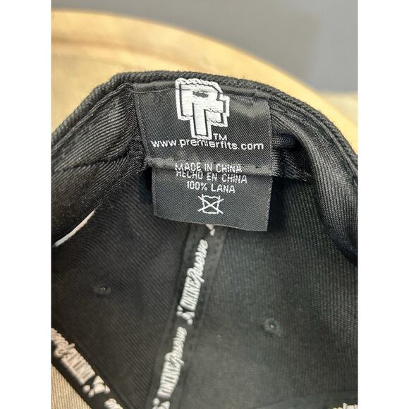 Dnine Reserve Snapback Hat Black Solid Adjustable Gold Pot Emblem Embroidered - Picture 8 of 10